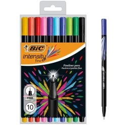 Coupon ⭐ Marqueur Calligraphie Feutres D'écriture Bic Intensity - Pointe Fine - 10 Pcs 🌟