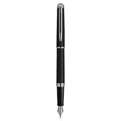 Top 10 🛒 Stylo Plume Waterman - Hemisphere - Stylo à Plume Fine Corps MAT Noir Attributs Argent ✔️