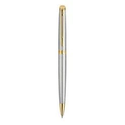 Le moins cher 😍 Stylo à Bille Waterman Hémisphère Stylo Bille à Pointe Moyenne Attributs Dorés Acier 🛒