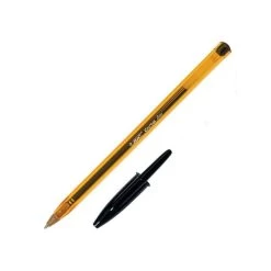 Acheter 🥰 Stylo à Bille Stylo Bille Noir Cristal Orange Fin Bic 🎁
