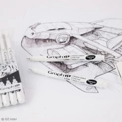 Meilleur prix ✨ Stylo Feutre Technique Pochette De 6 Feutres Noirs à Pointe Fine - Graph'it Fine Liner 🥰 -Stylo Soldes unnamed file 132