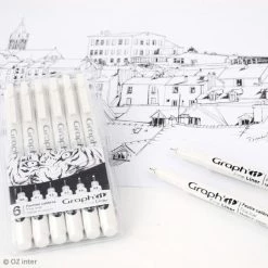 Meilleur prix ✨ Stylo Feutre Technique Pochette De 6 Feutres Noirs à Pointe Fine - Graph'it Fine Liner 🥰 -Stylo Soldes unnamed file 133