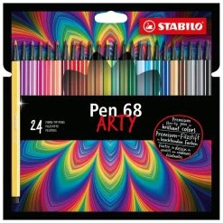 Acheter 😀 Marqueur Calligraphie Feutres Stabilo Pen 68 Arty - 24 Pcs 🌟