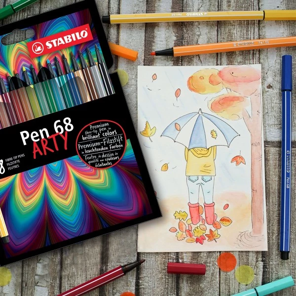 Acheter 😀 Marqueur Calligraphie Feutres Stabilo Pen 68 Arty - 24 Pcs 🌟 3 Acheter 😀 Marqueur Calligraphie Feutres Stabilo Pen 68 Arty - 24 Pcs 🌟 – Image 2