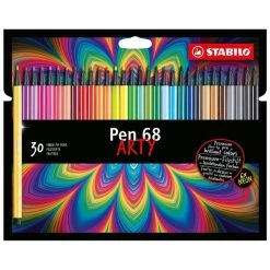 Meilleure vente 😍 Marqueur Calligraphie Feutres Stabilo Pen 68 Arty - 30 Pcs ✨