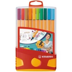 Remise ⭐ Marqueur Calligraphie Stabilo Point 88 Colorparade - 20 Pcs ✔️