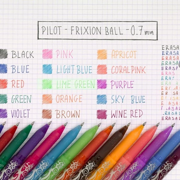 Coupon 👏 Stylo Effaçable Stylo Roller à Encre Gel Pilot - FriXion Ball - Plusieurs Coloris Disponibles ✔️ 4 Coupon 👏 Stylo Effaçable Stylo Roller à Encre Gel Pilot - FriXion Ball - Plusieurs Coloris Disponibles ✔️ – Image 2