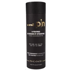 Vente flash 🌟 Stylo Feutre Technique Feutres Uni Pin à Pointe Calibrée - Noir - 9 Pcs 🤩