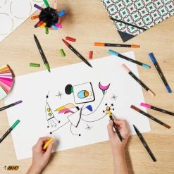 Coupon 💯 Marqueur Calligraphie Feutres D'écriture Bic Intensity - Double Pointe - 12 Pcs 😍 -Stylo Soldes unnamed file 249