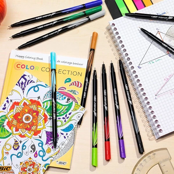 Bon marché 🎉 Marqueur Calligraphie Feutres D'écriture Bic Intensity - Pointe Fine - 8 Pcs 🔥 6 Bon marché 🎉 Marqueur Calligraphie Feutres D'écriture Bic Intensity - Pointe Fine - 8 Pcs 🔥 – Image 4