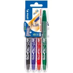 Grosses soldes 🔥 Pilot Stylo Effaçable Set2Go Stylos Roller Frixion Ball - Couleurs Basiques - 4 Pcs 😀