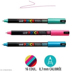 Grosses soldes ❤️ Marqueur Posca Feutre Posca PC-1MR - Pointe Calibrée Extra Fine 💯
