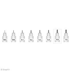 Offres ✨ Stylo Feutre Technique Feutre Fin à Encre Pigmentée - 0,8 Noir - Graph'it Fine Liner ✨ -Stylo Soldes unnamed file 417