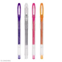 Budget ⭐ Stylo Roller Gel Stylo UniBall Signo écriture 1 Mm Pailleté 😍