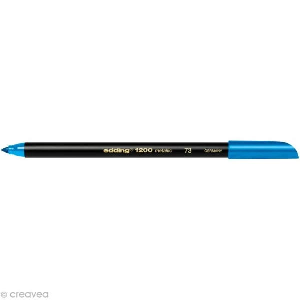 Meilleure vente 💯 Feutre Scrap Feutre Coloriage Edding 1200 Bleu Métallisé 1-3 Mm ✨ 2 Meilleure vente 💯 Feutre Scrap Feutre Coloriage Edding 1200 Bleu Métallisé 1-3 Mm ✨