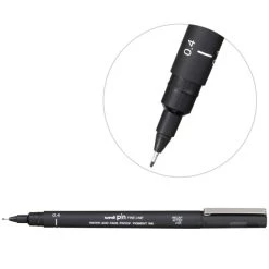 Meilleure affaire 👏 UNI Stylo Feutre Technique Pointe Calibrée 0,4 Mm 👍