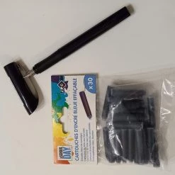 Meilleure vente 👏 Le Stylo Plume Grip Schneider En Noir Et Les Cartouches ✔️