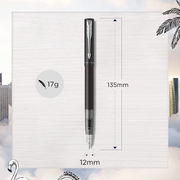 Promo 🌟 Stylo Plume - Noir - Parker - Vector XL - Pointe Fine - Rechargeable 😉 5 Promo 🌟 Stylo Plume - Noir - Parker - Vector XL - Pointe Fine - Rechargeable 😉 – Image 3