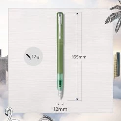 De gros 🔥 Stylo Plume - Vert - Parker - Vector XL - Pointe Fine - Rechargeable 😉 -Stylo Soldes unnamed file 582