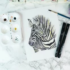 Remise 🤩 UNI Marqueur Calligraphie Pochette Feutres D'écriture Et De Dessin - Pointes Pinceau Brush - 5 Pcs 🛒 -Stylo Soldes unnamed file 59