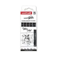 Meilleure vente 😉 Posca Stylo Feutre Technique Pochette Feutres Techniques - Pointe Calibrée De 0,1 à 0,7 Mm - Noir Et Gris - 5 Pcs ❤️