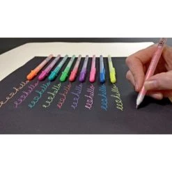 Nouveau 🧨 Stylo Roller Gel Lot De 12 Stylos Gel Moonlight Fluorescent - Sakura 🔔 -Stylo Soldes unnamed file 977